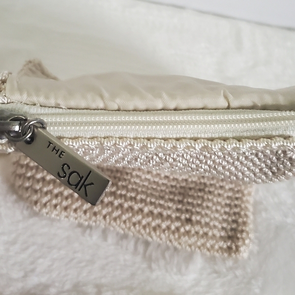 The Sak Crochet Cream Off White Rectangle Essential Phone Crossbody Bag - Picture 7 of 10